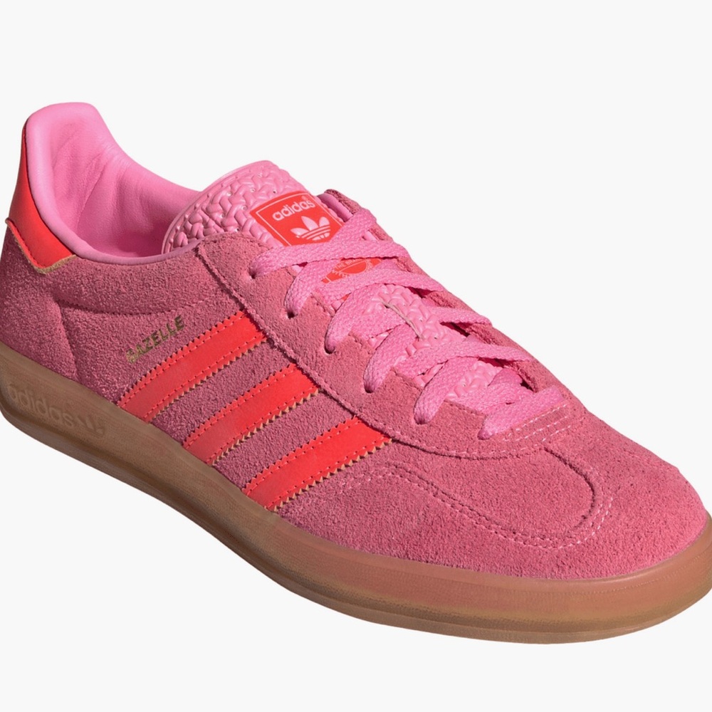 adidas Gazelle Women's Pink & Coral Suede Sneakers